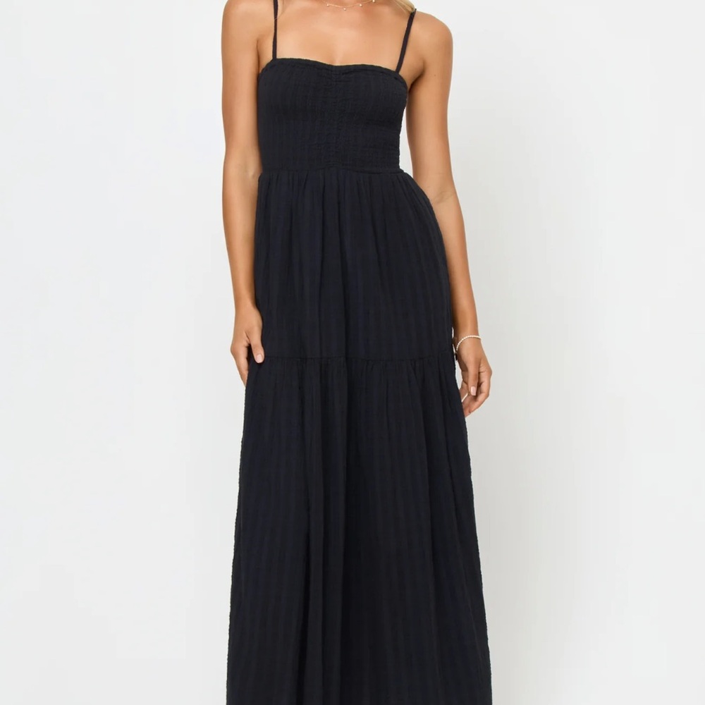 L*Space Black Strappy Maxi Dress
